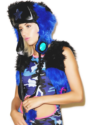 Midnight Star Faux Fur Hat