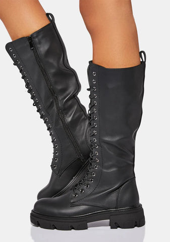 Set For Success Lace Up Boots