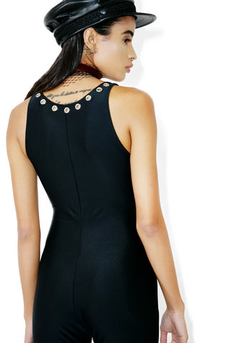 Lace-Up Catsuit