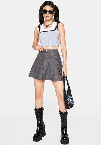 Smokin' Goal Seeker Denim Skirt