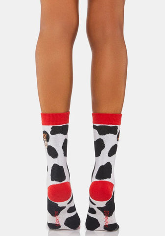 Toy Story x Skinnydip Woody Cow Print Socks