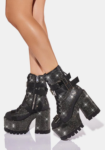 Baddie Mentality Platform Boots