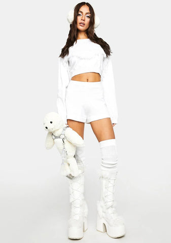 Avalanche Fringe Sweater Shorts