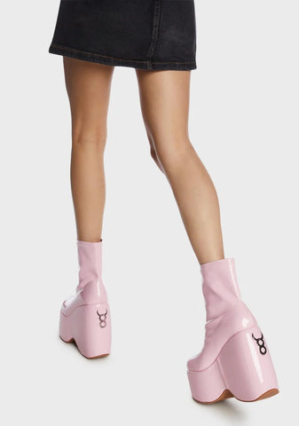 Baby Patent Say What You Mean Platform Boots