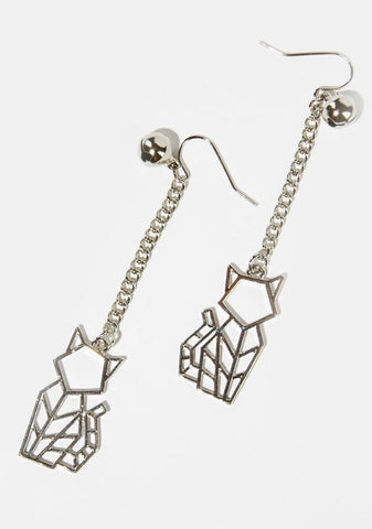 Nine Lives Drop Earrings