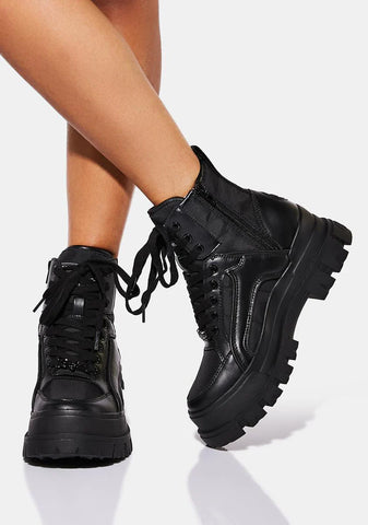 Aspha Com2 Lace Up Boots