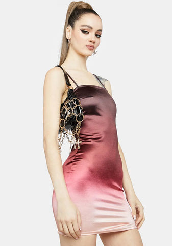 Love Hangover Satin Mini Dress