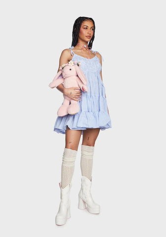 Sky Two Step Dance Mini Dress