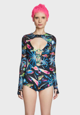 Space Odyssey Mesh Shrug