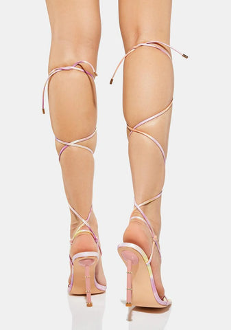 I'm Every Woman Lace Up Heels