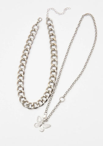 Loads Of Fun Butterfly Necklace