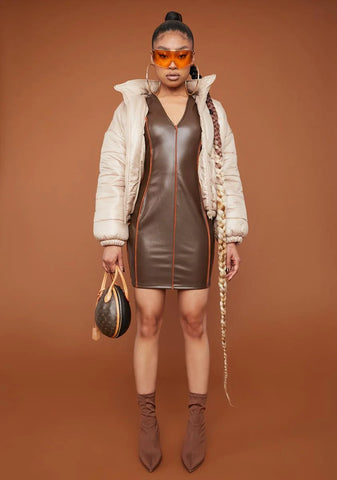 Lead The Way V-Neck Mini Dress