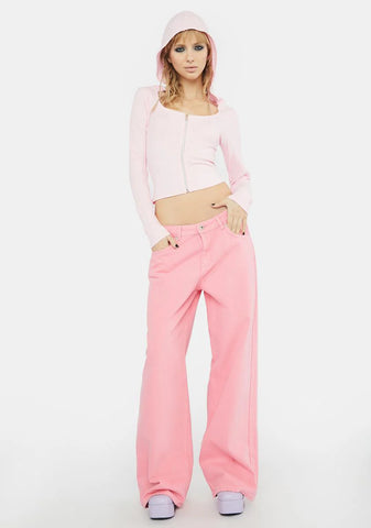 Dear Diary Cropped Hoodie