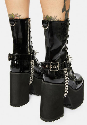 Nothing Personal Platform Ankle Boots