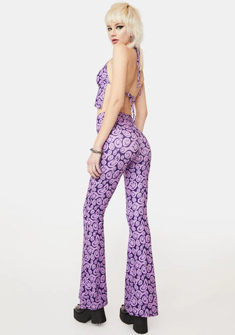I'm Melting Printed Flare Pants