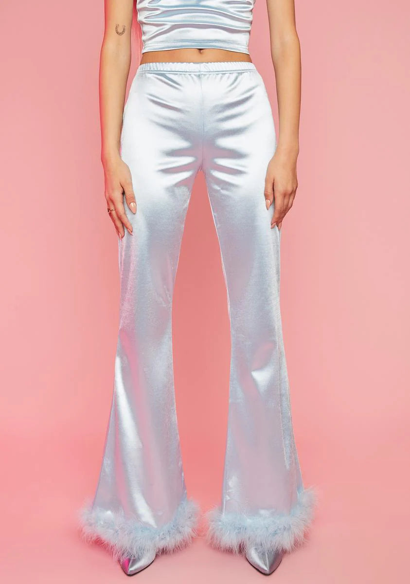 Cloudy Exes and OMGs Satin Pants