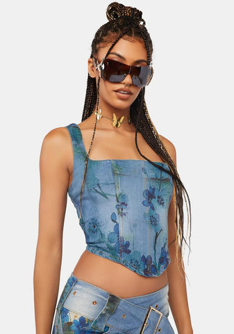La Rambla Denim Corset