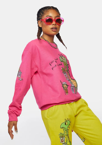 Pea Head & Pot Head Crewneck Sweater