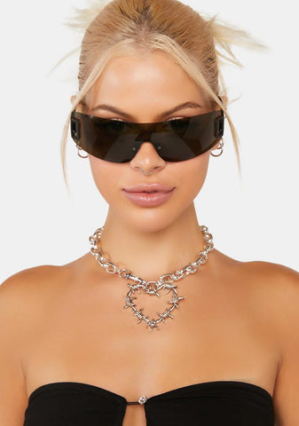 Green Dynamite Shield Sunglasses