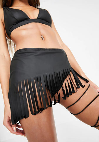 Rodeo Fox Fringe Skort