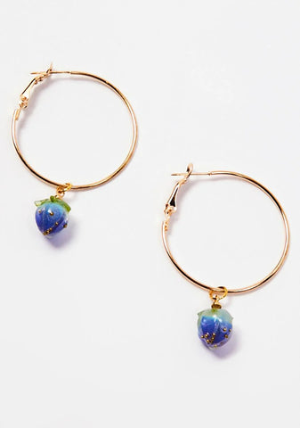 Buy Me Berries Hoop Earrings