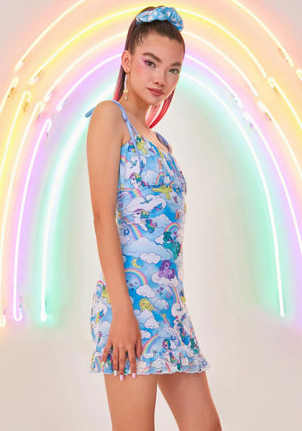 Rainbow Chaser Mesh Mini Dress