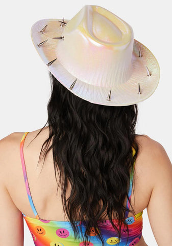 Down To Ride Holographic Cowboy Hat