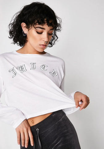 Juicy Wildstyle Cropped Long Sleeve Tee