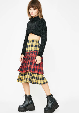 Sunday Skool Plaid Skirt