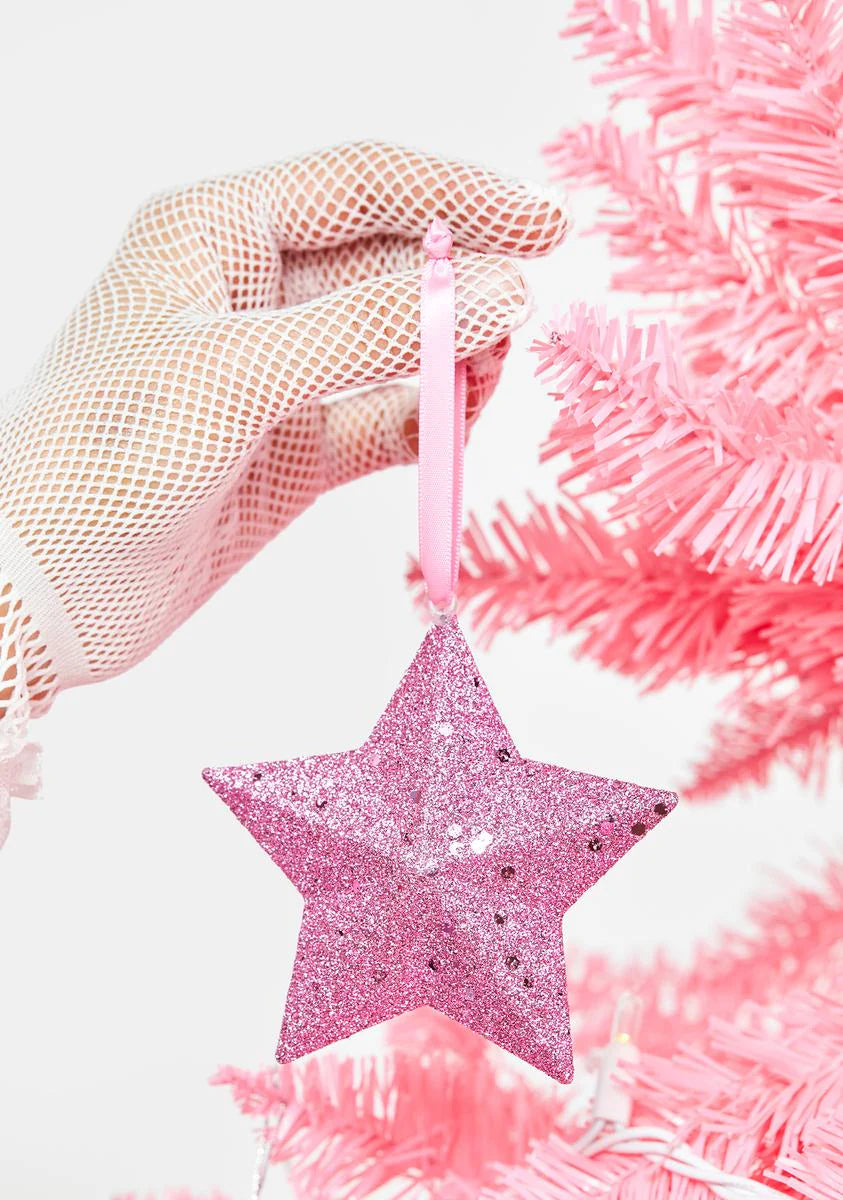 Brighten Up Glitter Star Ornament