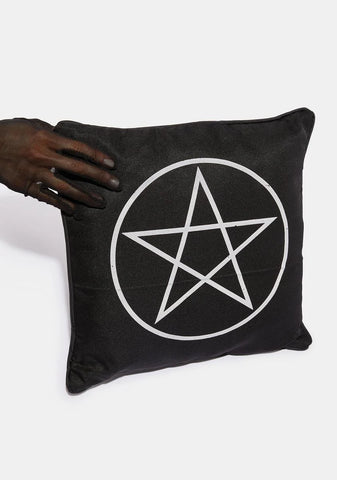 Black Magic Babe Decorative Pillow
