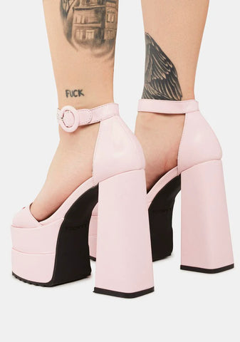 Pink Just Coz Platform Sandals