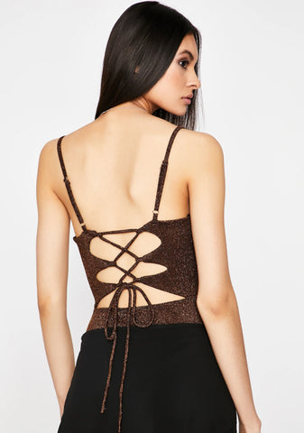 Best For Last Glitter Bodysuit