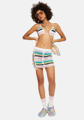 Suit Yourself Crochet Skirt Set