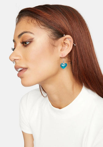 Admit My Feelings Heart Earrings