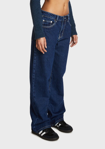 Low Rise Baggy Mom Jeans