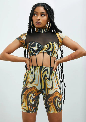 All In My Head Mesh Romper