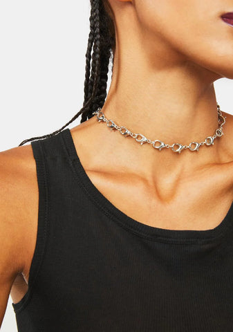 Hooked On You Necklace And Earrings Set