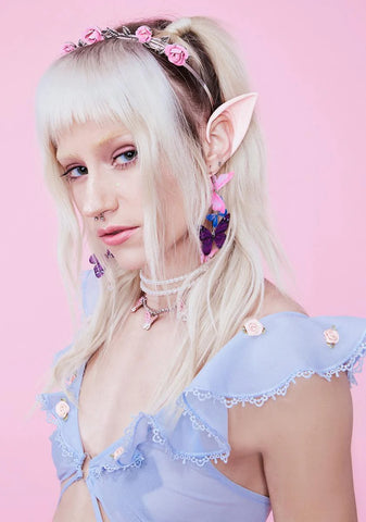 Peach Short Elf Ears