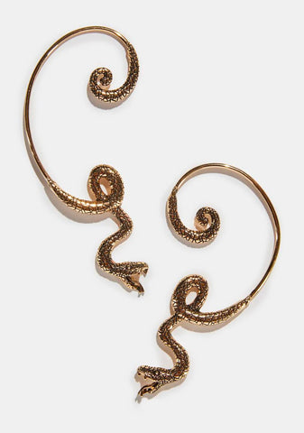 Won Me Over Snake Ear Cuff
