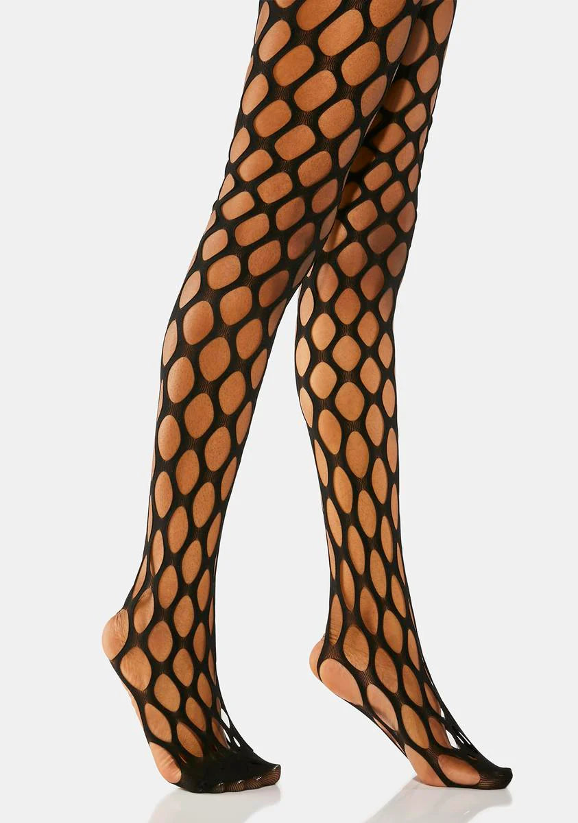 Stunning Take Pothole Net Tights