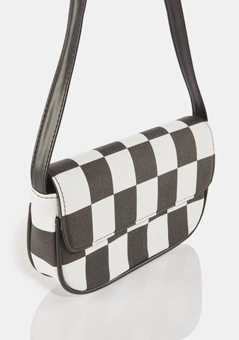 I Know Places Checkered Shoulder Bag