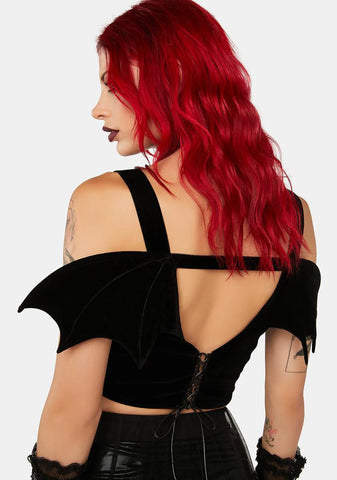 Bustier Bat Wing Top