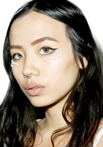 Stella White Pearl Face Jewels