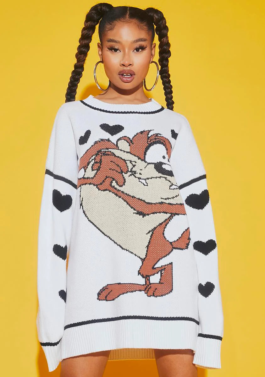 Taz Mania Oversized Sweater