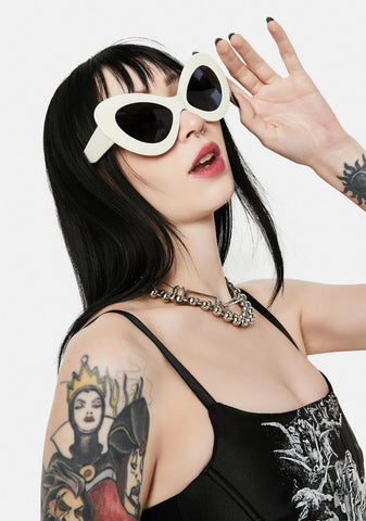 Jetz Bone Cat Eye Sunglasses
