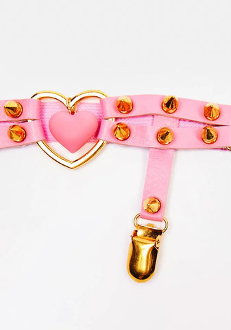 Double The Passion Spiked Leg Garters