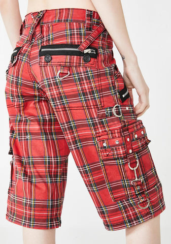 Plaid Punk Rock Shorts