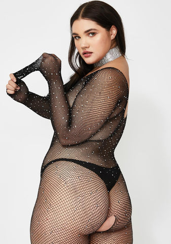 So Dripped Out Fishnet Catsuit