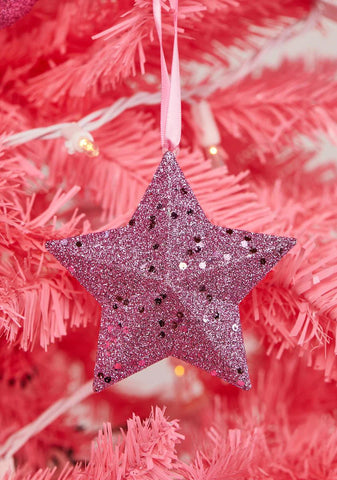 Brighten Up Glitter Star Ornament